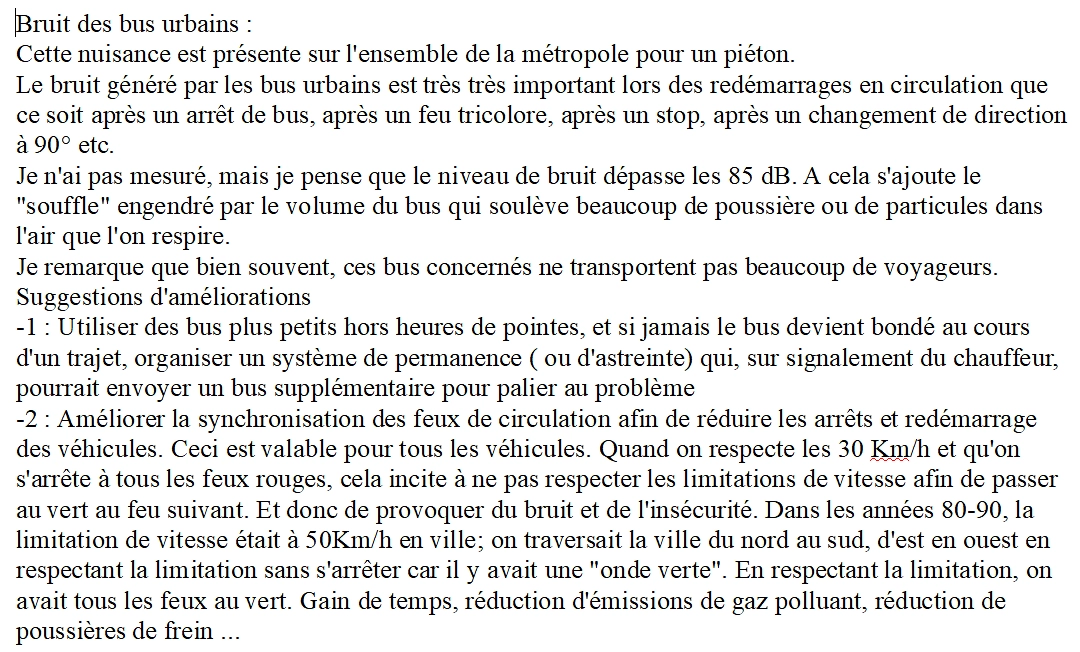 Image média: Bruit des bus urbains