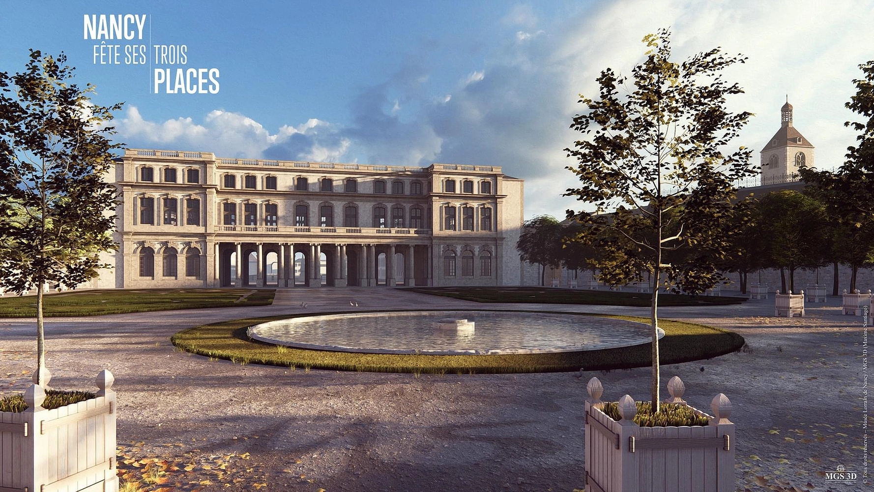 Image média: Restauration du miroir d’eau du jardin du palais du gouvernement. 