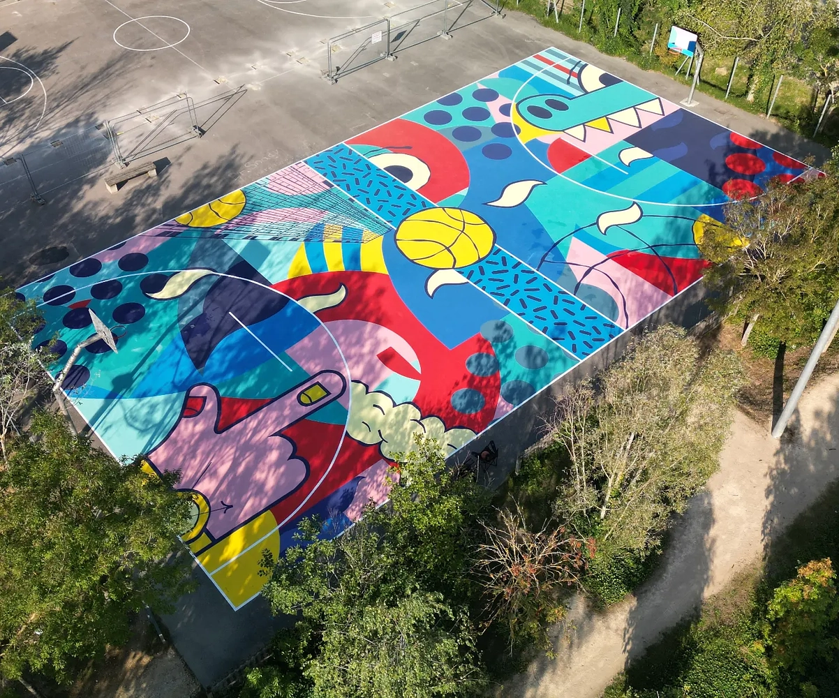 Image média: Apporter des couleurs au City Stade quartier Oberlin 