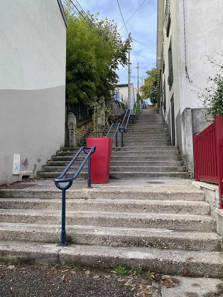Image média: Valorisation des escaliers de la cure d'air - oeuvre street art