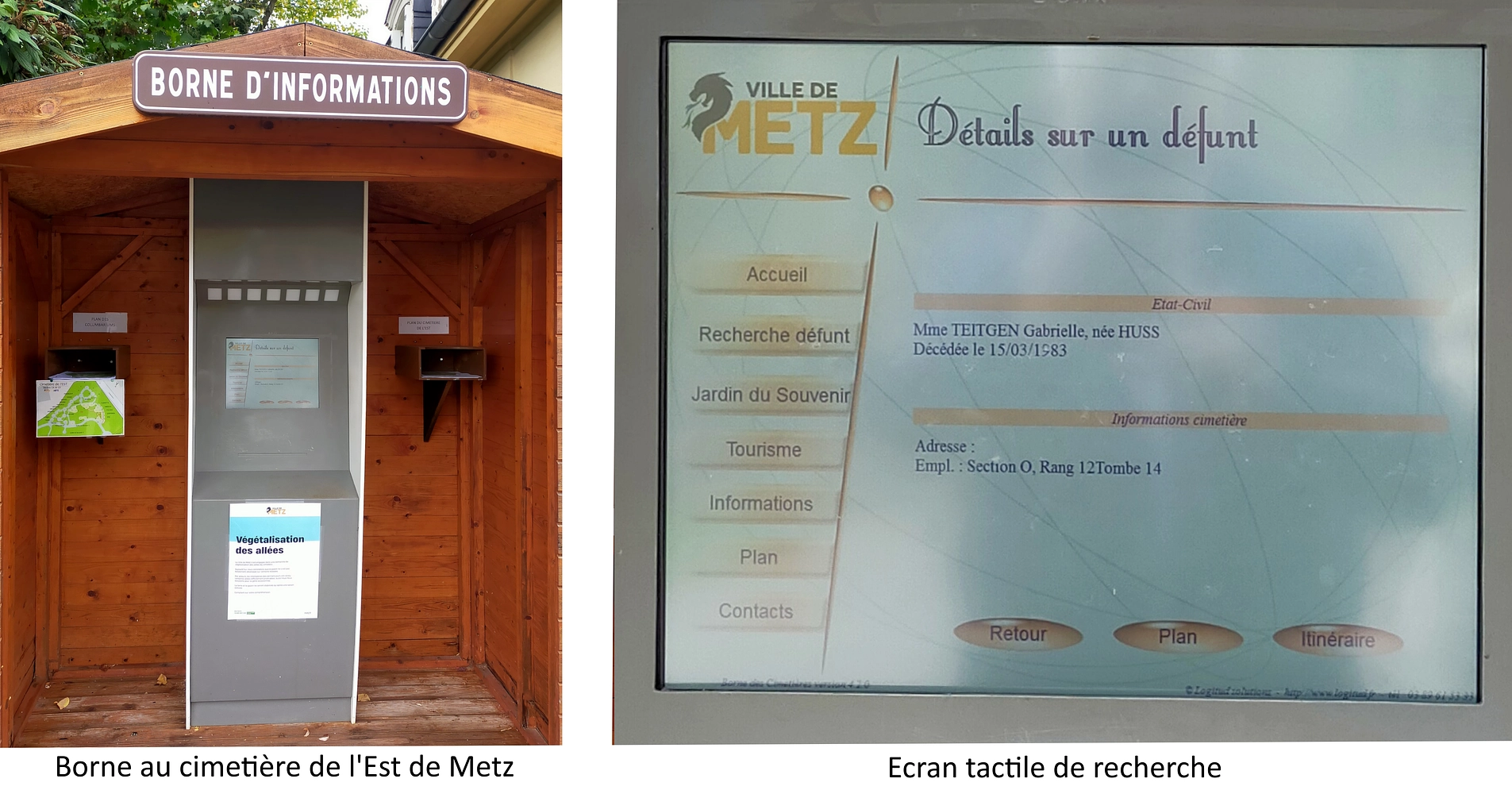 Image média: Mise en place d'une borne d'information numérique dans les cimetières