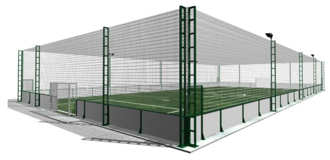 Image média: Transformation du terrain en goudron en City stade couvert et sécuriser  projet porter par l’AVQ du plateau de Haye et l’AJAN