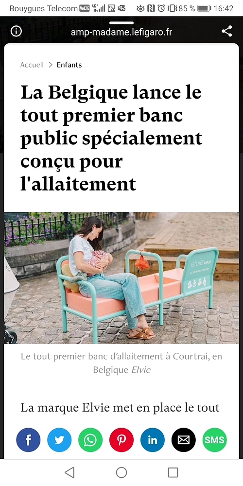 Image média: Bancs d'allaitement 